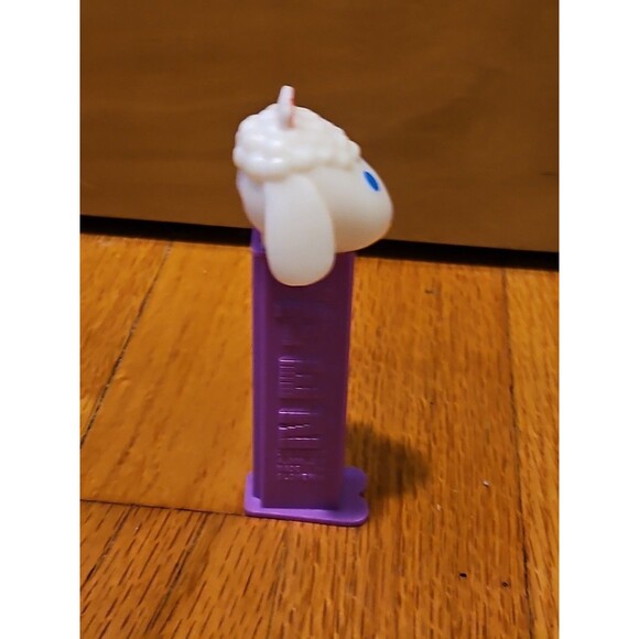 Vintage White Lamb Red Bow Purple 1979 Pez 4 Inch Dispenser With Feet - Picture 4 of 12
